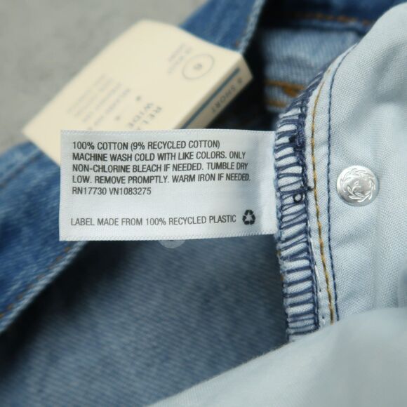 Universal Thread Jeans Women's 6S Blue High-Rise Relaxed Wide-Leg 29" Inseam NWT - Picture 11 of 16